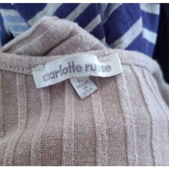 CHARLOTTE RUSSE CREAM BODYCON TURTLENECK CUTOUT DRESS SZ.L EUC. - Picture 7 of 8